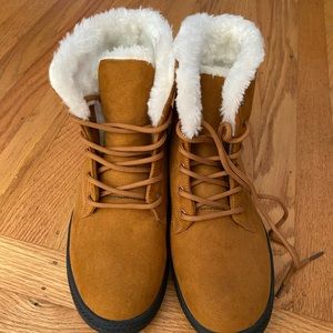 Harence Khaki Winter Snow Boots